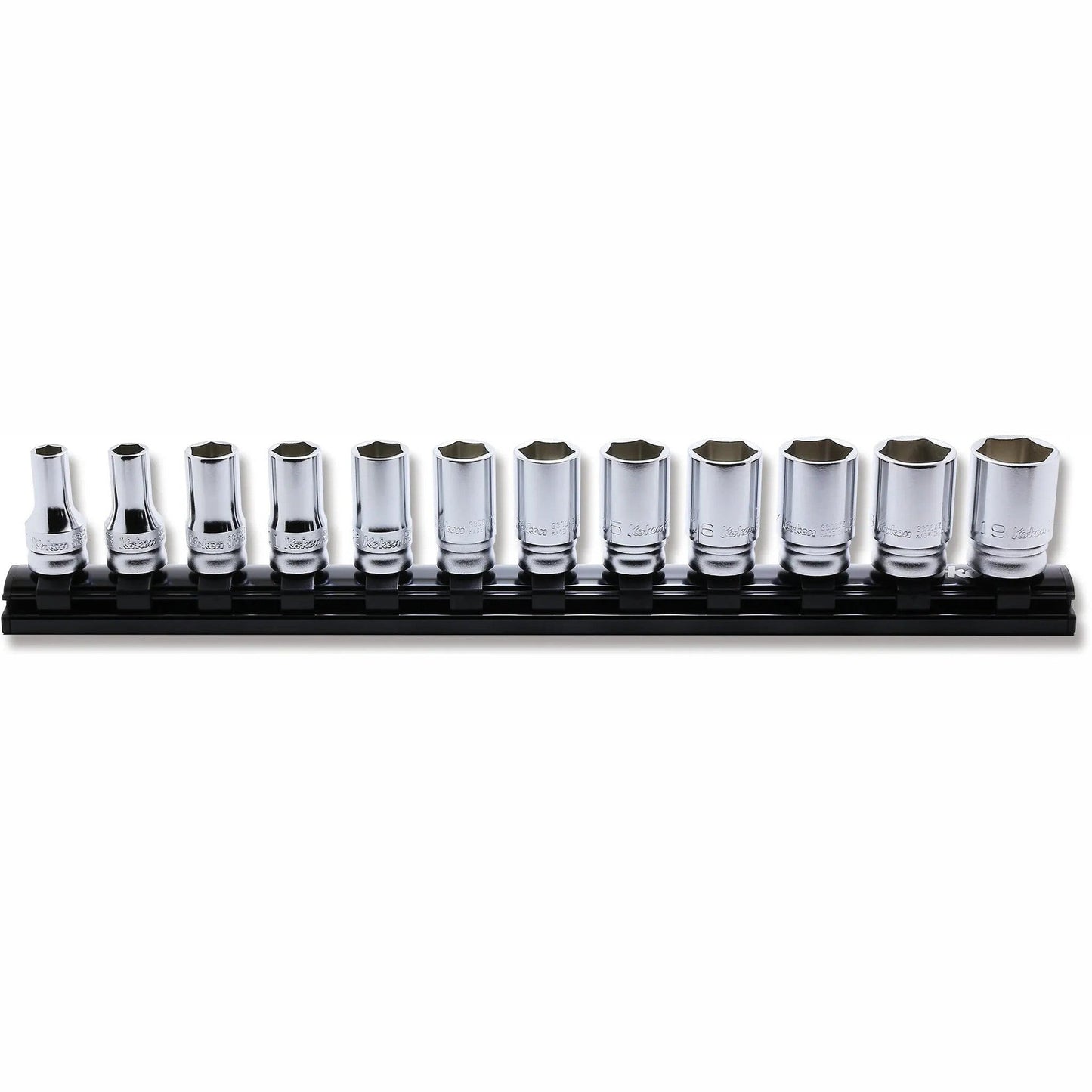 Koken RS3300XZ/12 3/8 Sq. Dr. Socket set 7-19mm 6 point 300mm Z-series 12 pieces