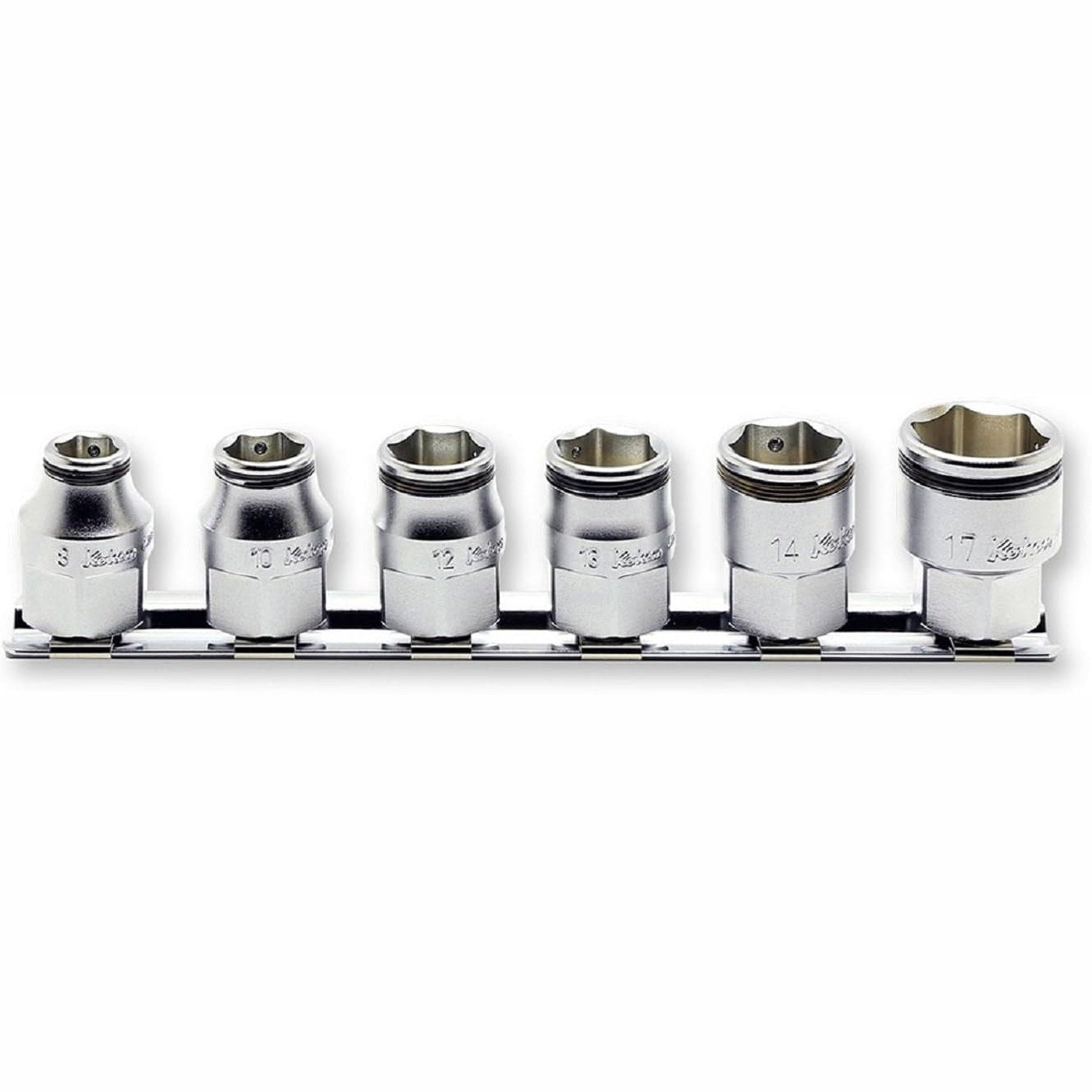 Koken RS3450MH/6 6 Piece 3/8 Sq. Dr. Nut Grip; Hex Based Socket Set