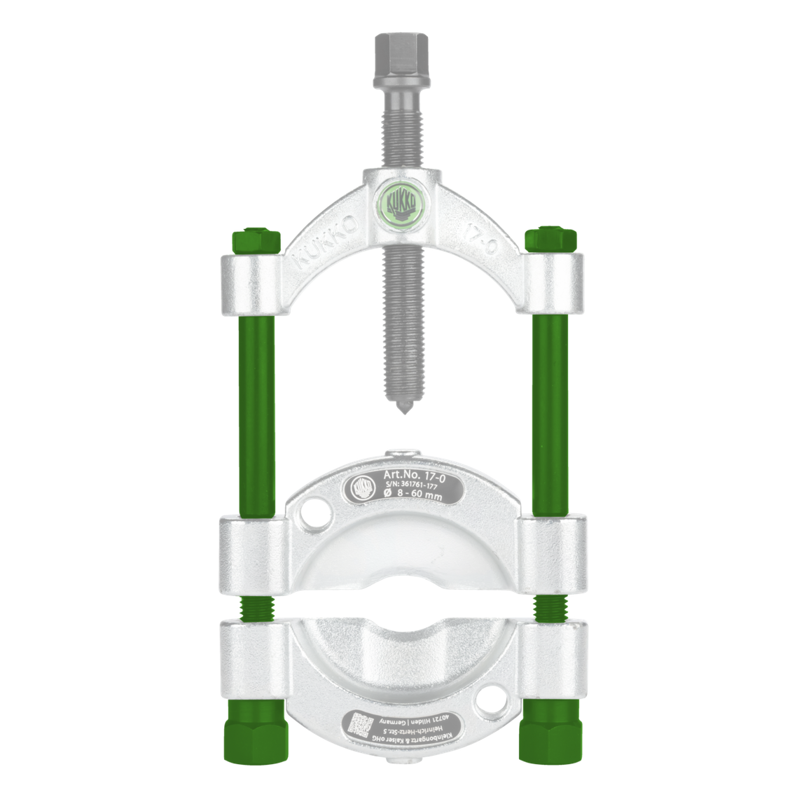 Kukko 017140 - Side bolt with nut for separator 17-K, 17-0