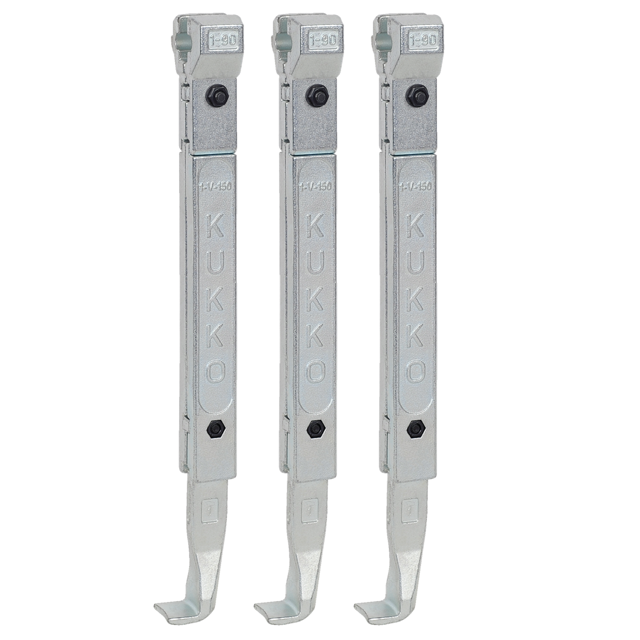 Kukko 1-250-S - Standard Puller Jaws Set, Total Length 282 mm