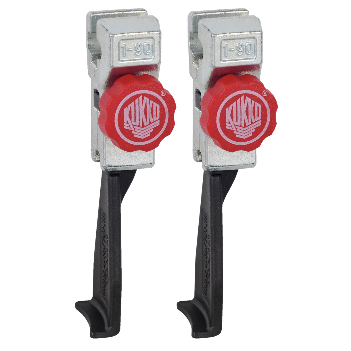 Kukko 1-93-P - Narrow, quickly adjustable standard jaws pair, total length 127 mm
