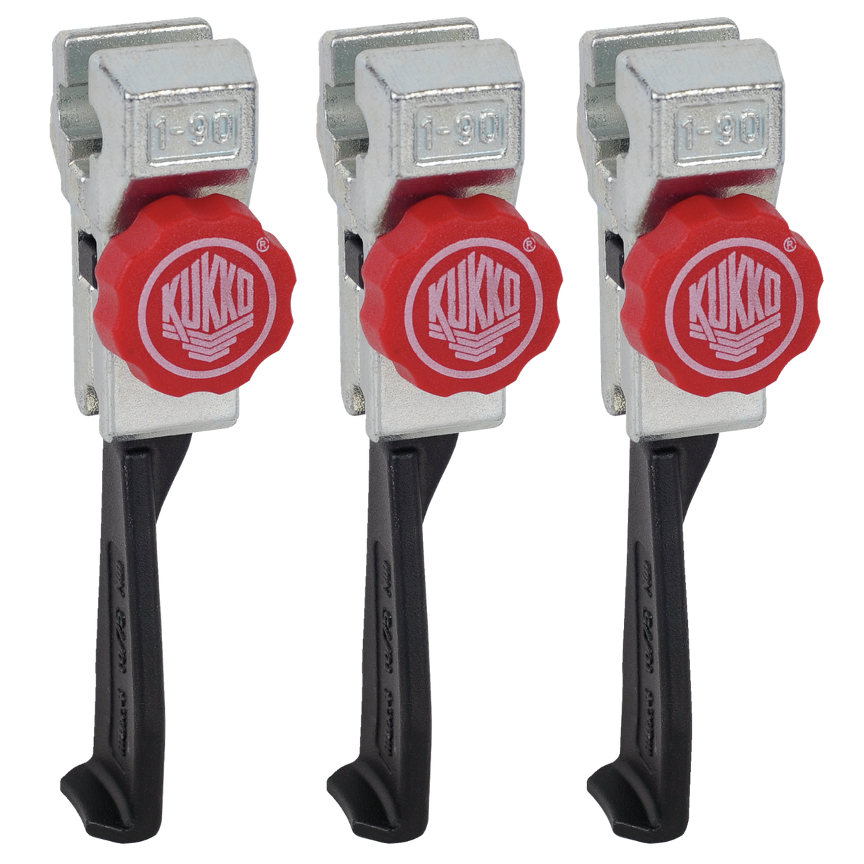 Kukko 1-95-S - Extremely narrow, quickly adjustable jaws set, total length 127 mm