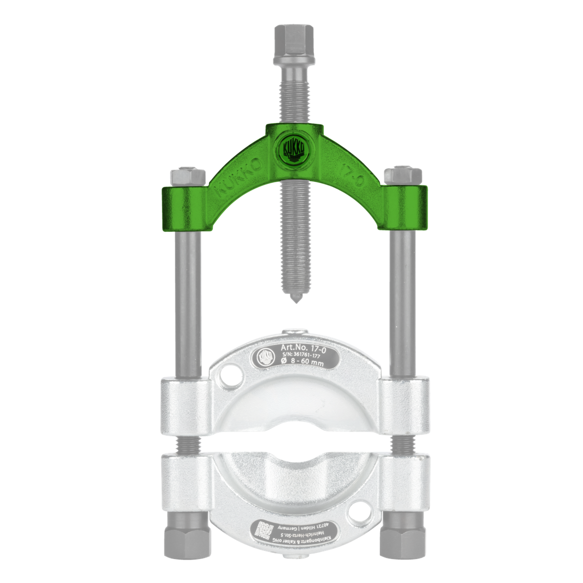Kukko 17-0-T - Crossbar for separating devices with quick clamping spindle 17-0, 17-1, 17-K