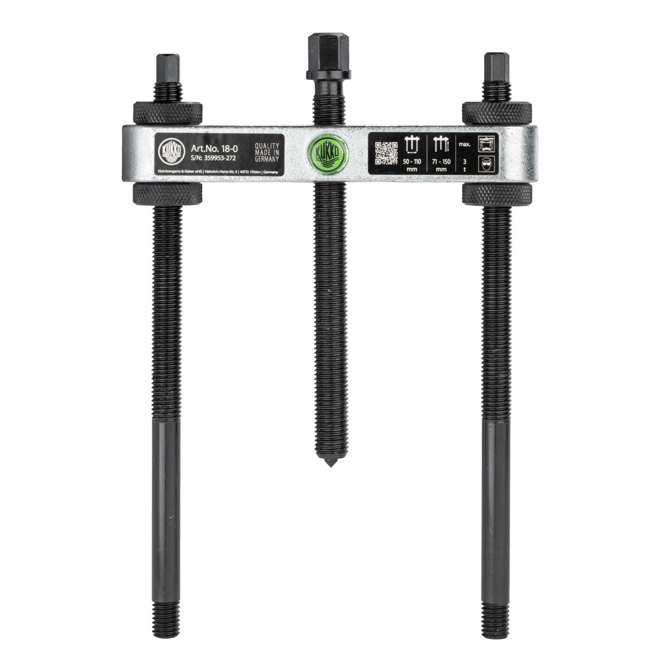 Kukko 18-0 | Puller, up to spread, 150 mm reach M10