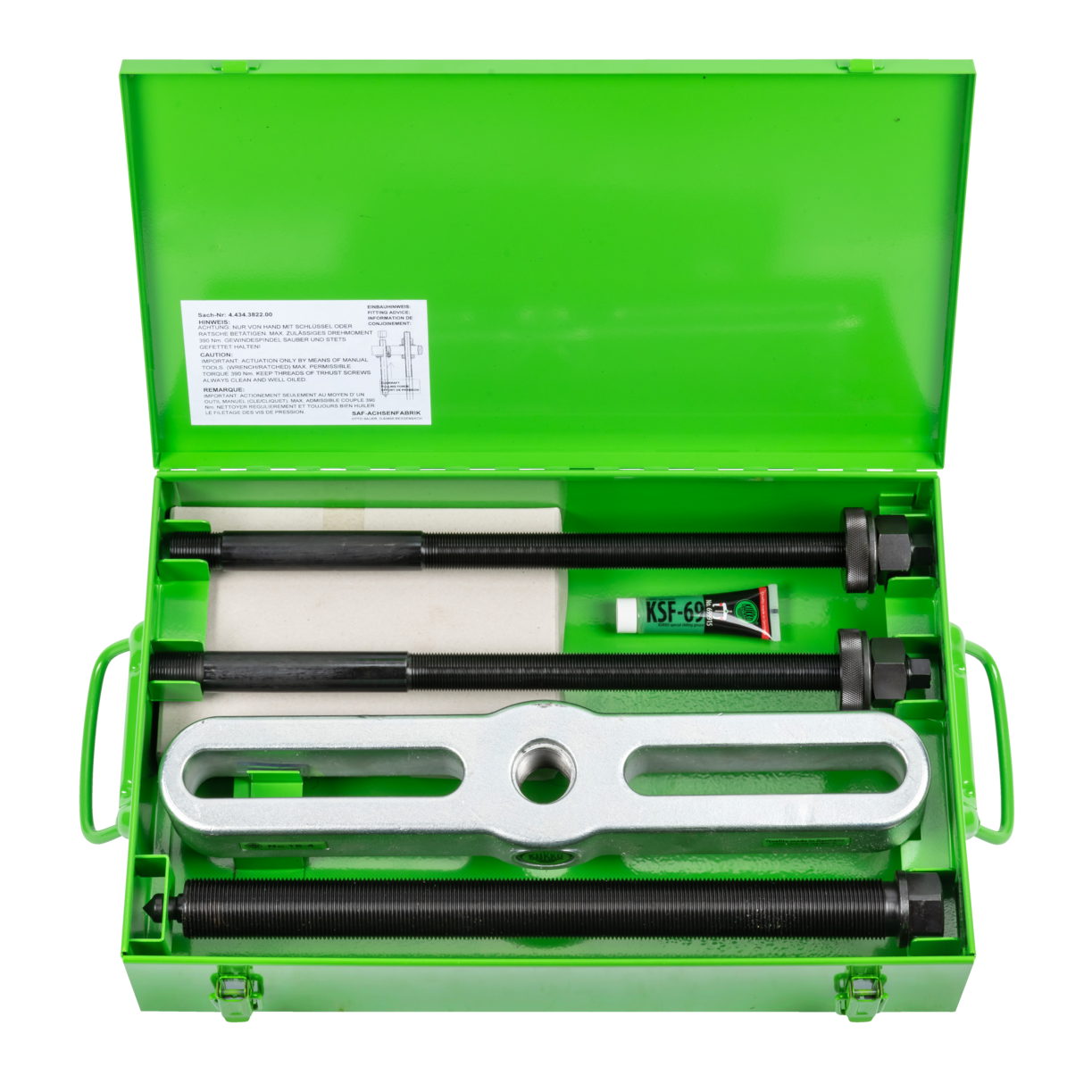 Kukko 18-4SAF - Puller set in metal case for SAF axles