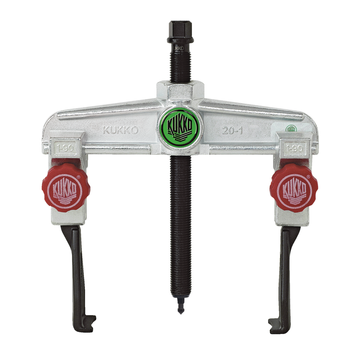 Kukko 20-1+S - 2-arm universal puller 90 x 100 mm with narrow, quick-adjustable trigger hooks
