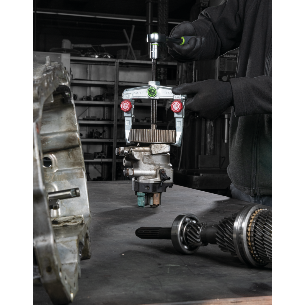 Kukko 20-10+ | 2-jaw universal puller with quick adjustment jaws, up to 130 mm spread, 100 mm reach