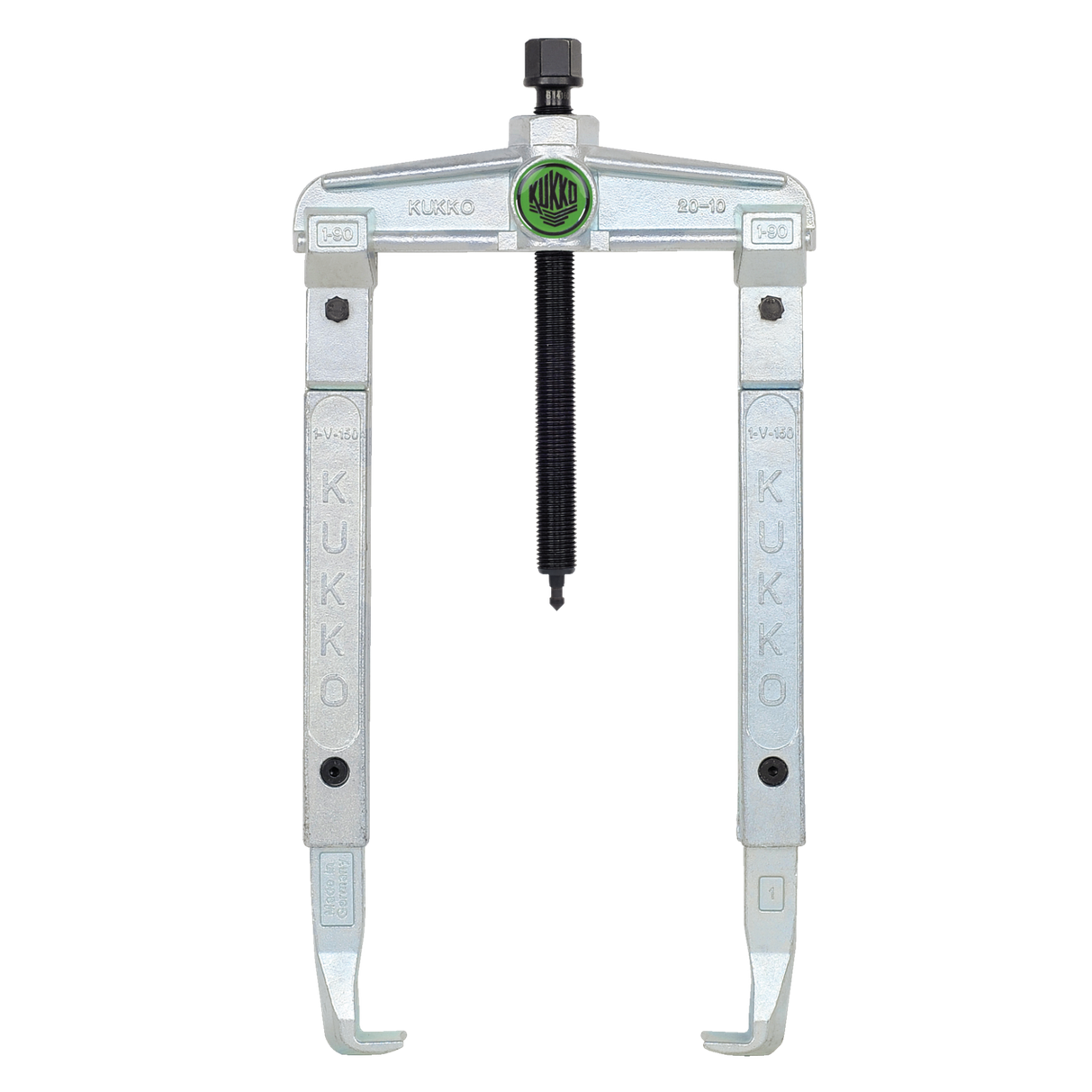 Kukko 20-10-25 - 2-jaw universal puller, up to 120 mm spread, 250 mm reach with extended extractor jaws