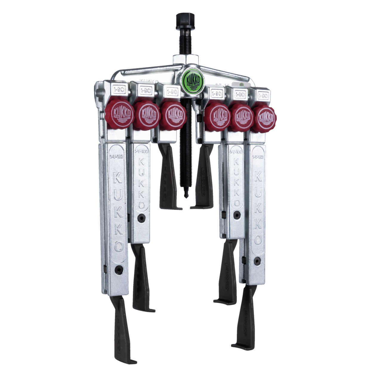 Kukko 20-10+SP - 2-arm universal puller 120 x 100 mm with narrow, quick-adjustable trigger hooksin set