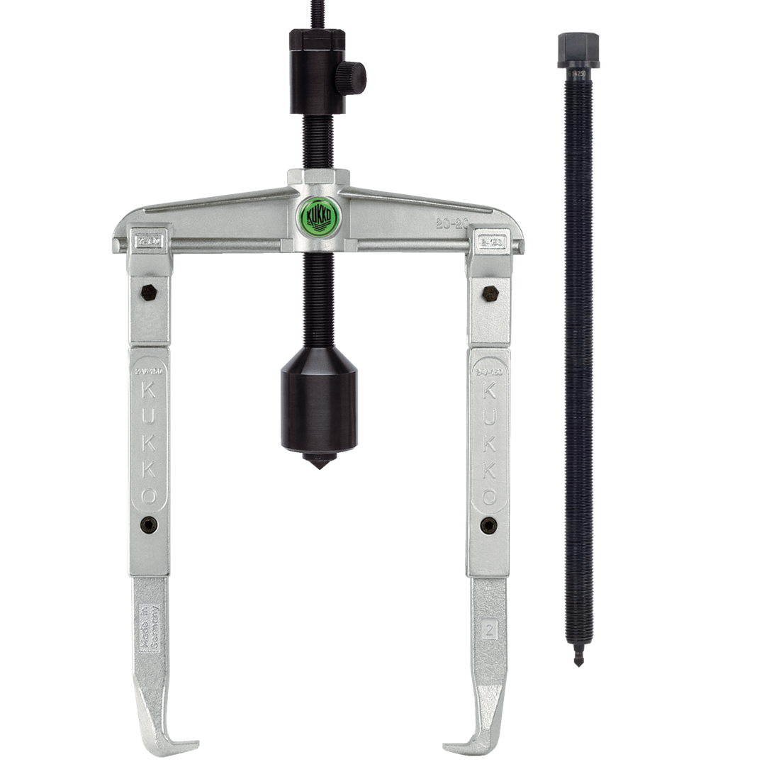 Kukko 20-20-3-B - 2-arm universal puller 200 x 300 mm with extended puller hook and grease hydraulic spindle