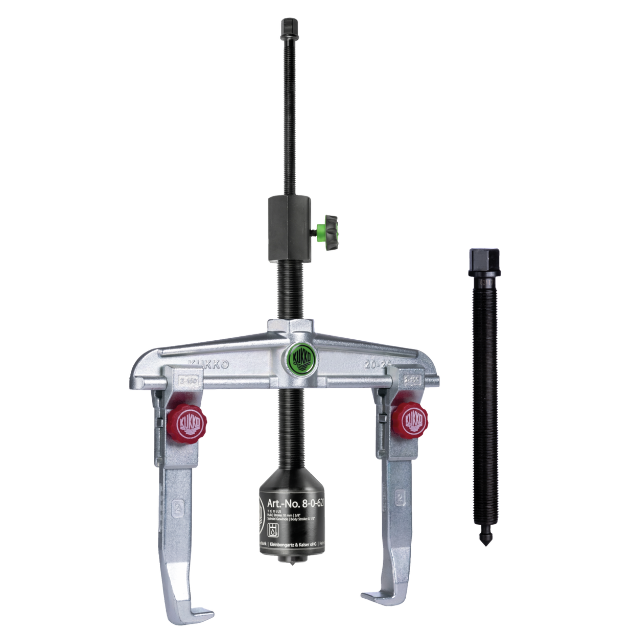 Kukko 20-30+B - 2-arm universal puller 350 x 200 mm with quick-adjustable puller hook and grease-hydraulic spindle