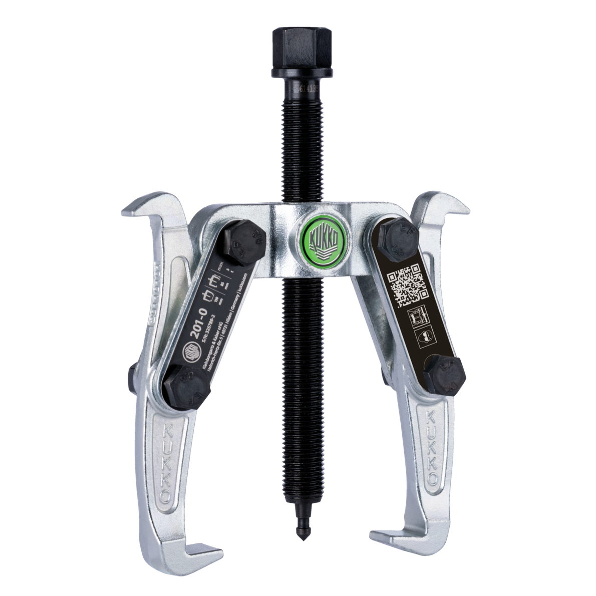Kukko 201-0 - 2-armed lug puller 100 x 75 mm with oscillating and reversible puller legs