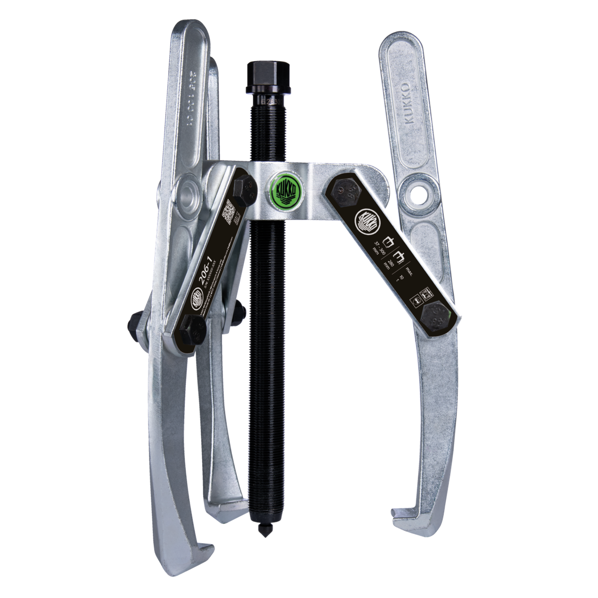 Kukko 206-1 - Heavy duty, 3-armed lug puller 300 x 280 mm with oscillating and height-adjustable puller legs