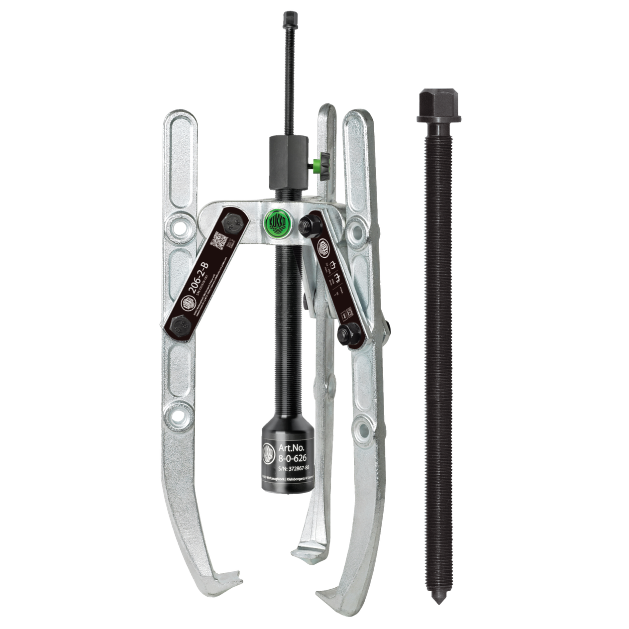 Kukko 206-3-B - Heavy-duty, 3-arm puller with oscillating, height-adju ...