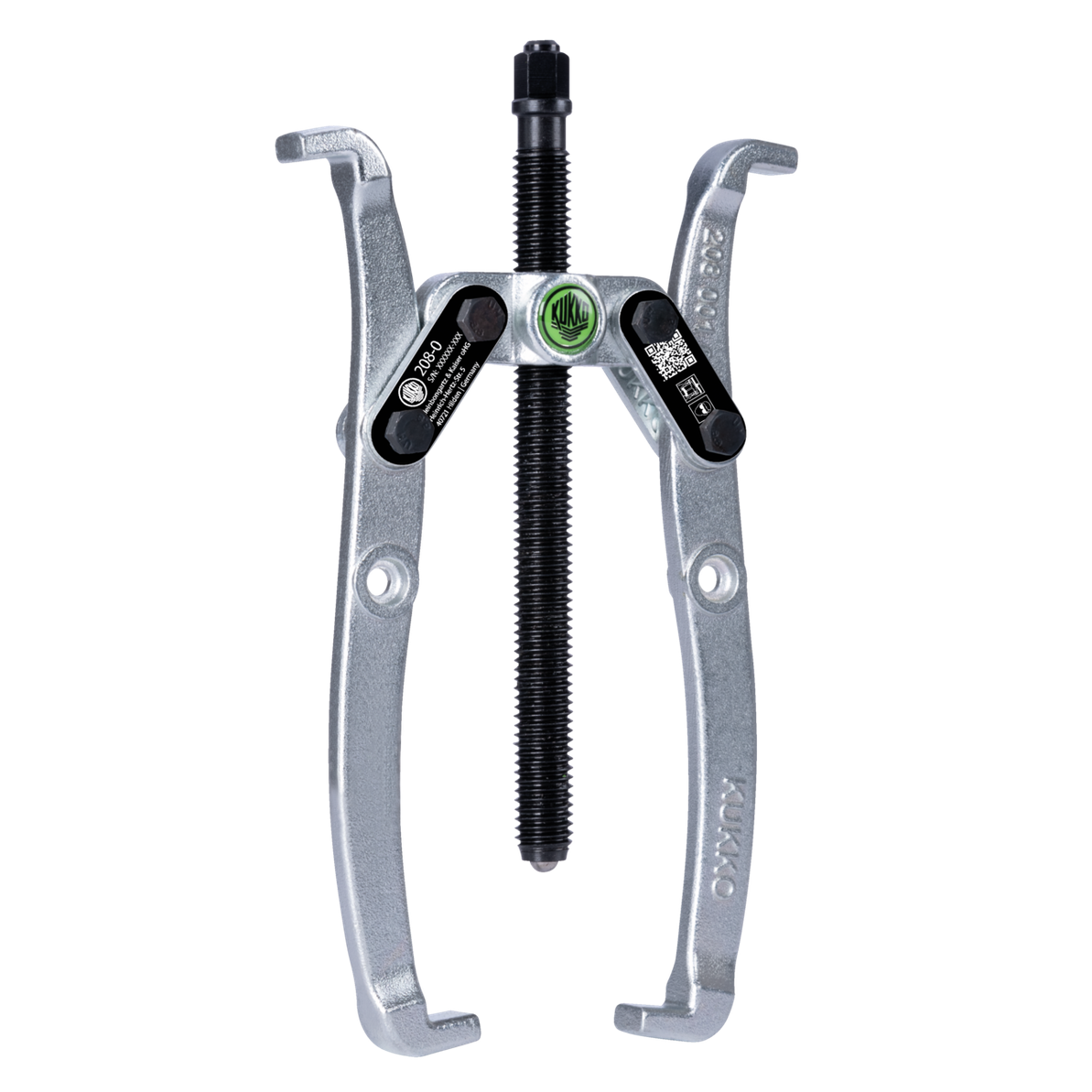 Kukko 208-0 - 2-jaw puller with oscillating, reversible jaws, adjustable reach, up to 100 mm spread, 50 mm reach