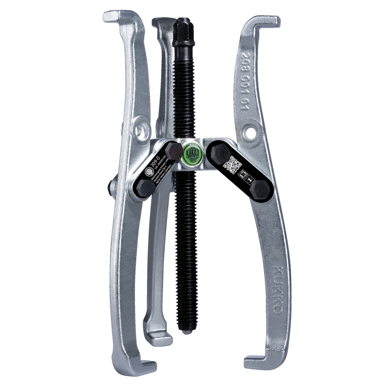Kukko 209-0 - 3-jaw puller with oscillating, reversible puller jaws, adjustable reach, up to 100 mm spread, 50 mm reach