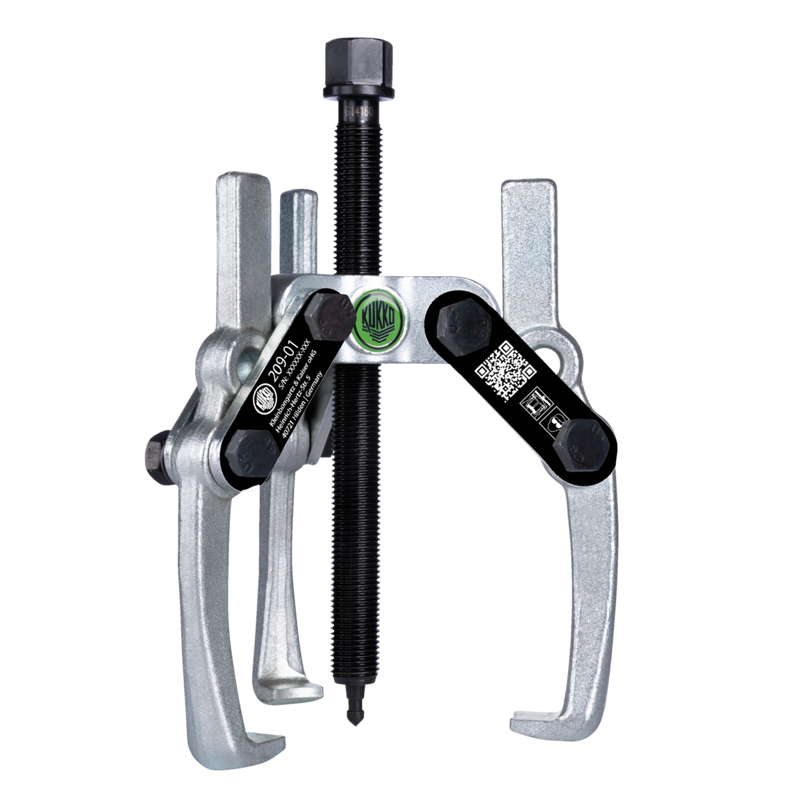 Kukko 209-01 - 3-armed lug puller "Economy" 170 x 125 mm with oscillating and height-adjustable puller legs
