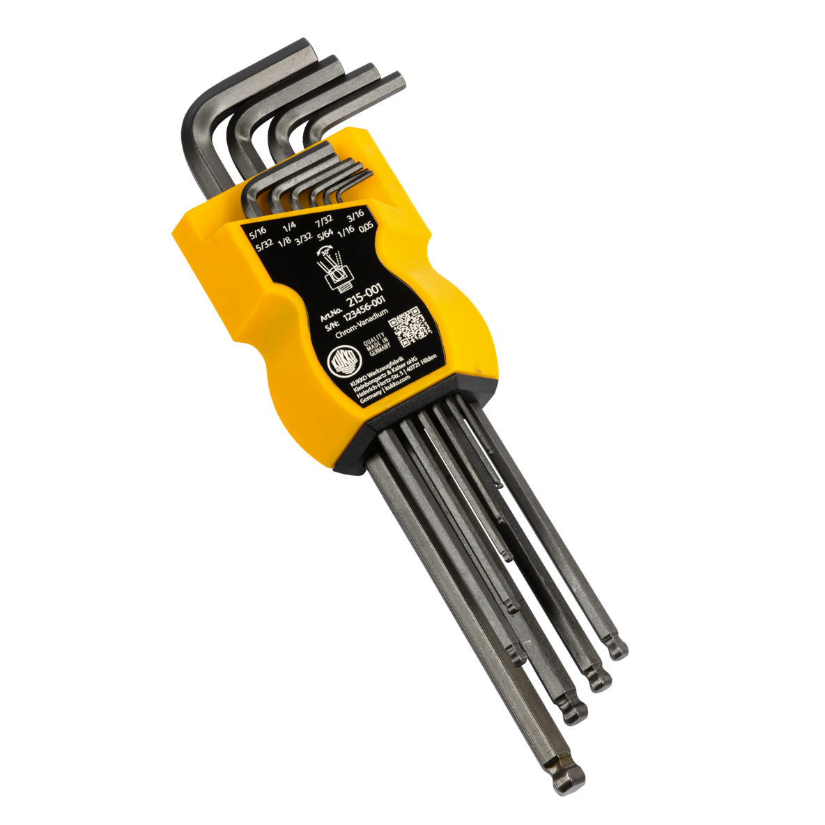 Kukko 215-001 - Offset screwdriver with ball head in TURNUS clip