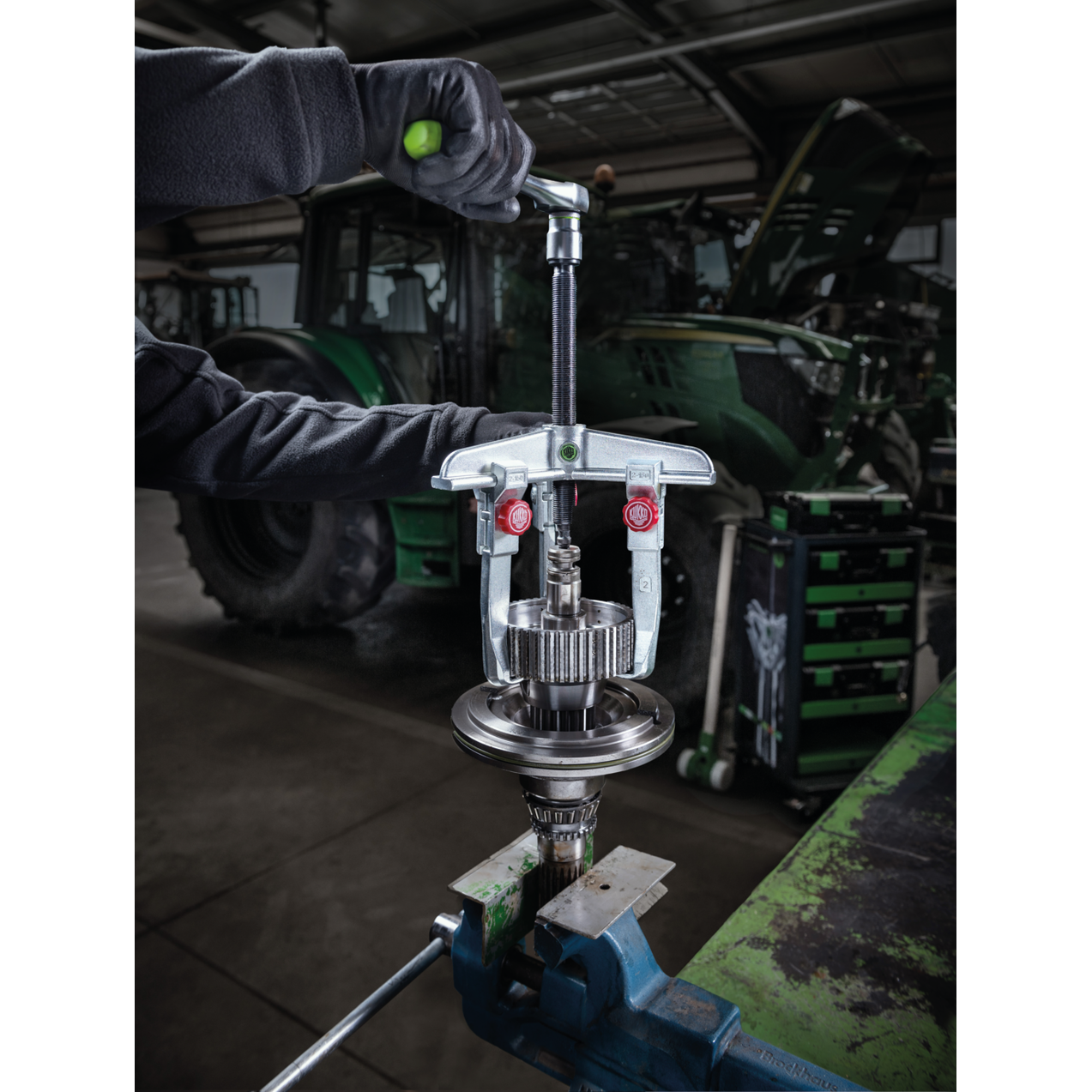 Kukko 30-2+ | 3-jaw universal puller with quick adjustment jaws, up to 160 mm spread, 150 mm reach