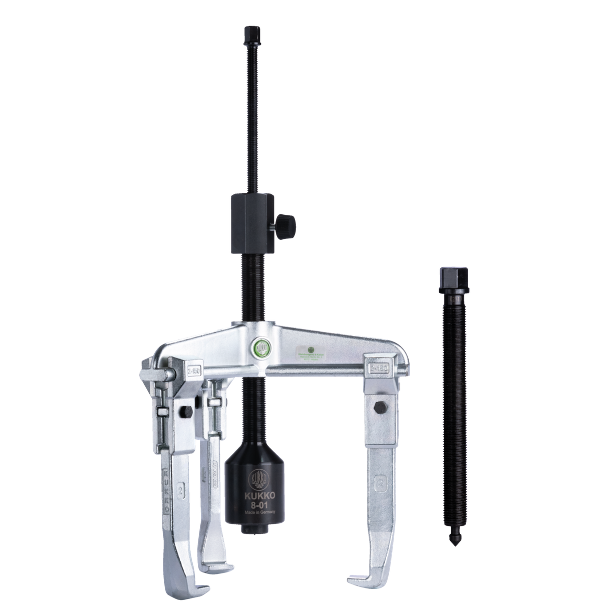 Kukko 30-2-B - 3-arm universal puller 160 x 150 mm with adjustable puller hook and grease hydraulic spindle