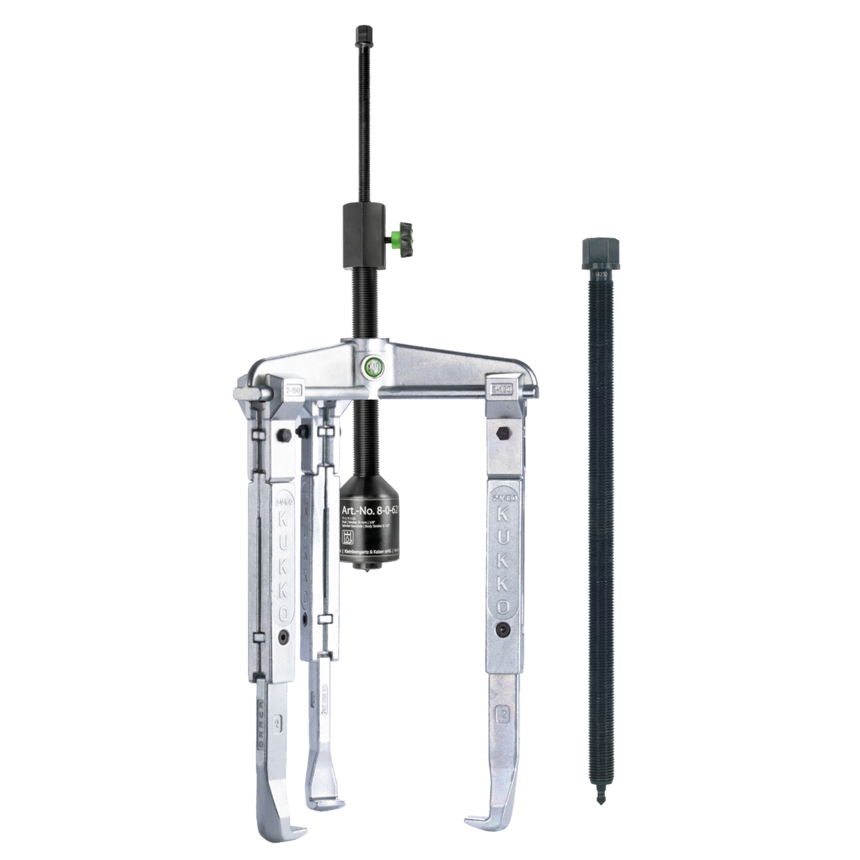 Kukko 30-3-B - 3-arm universal puller 250 x 200 mm with adjustable puller hook and grease hydraulic spindle