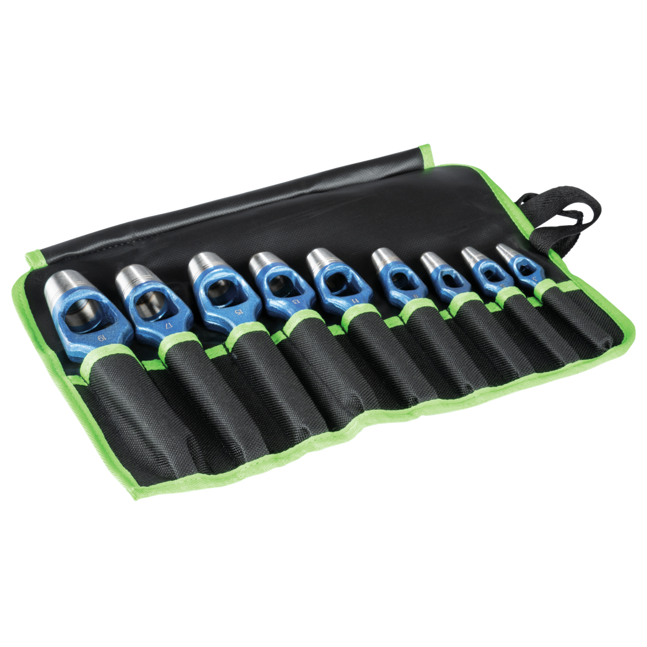 Kukko 326-130 - Henkellocheisen set _ 2, 4, 6, 8, 10, 12, 14, 16, 18, 20, 22, 24, 26, 28, 30 mm in a plastic roll bag
