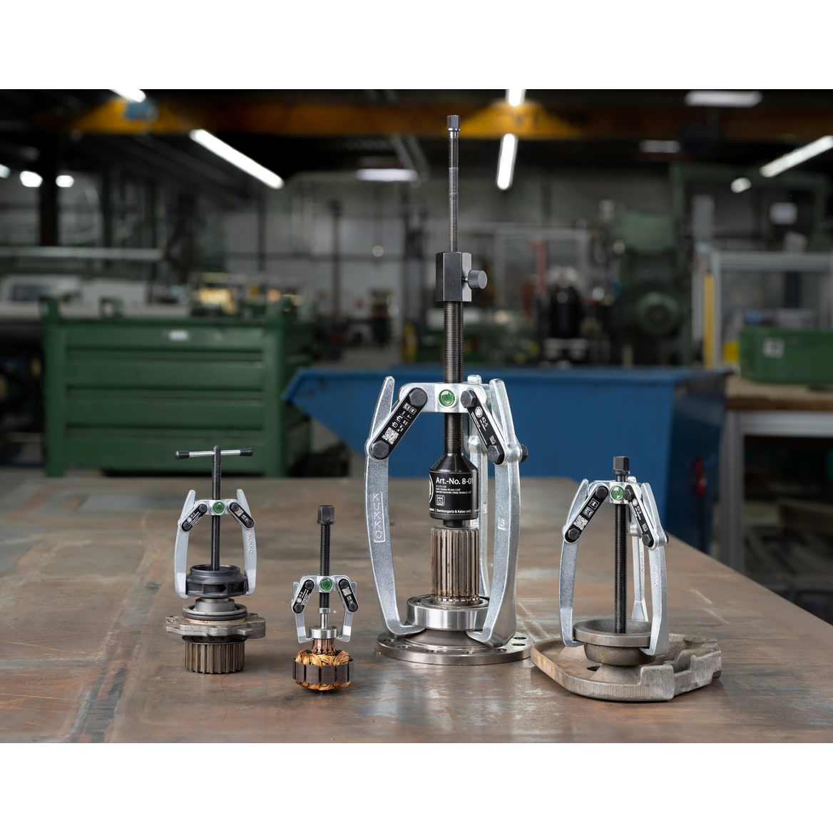 Kukko 41-1 | 2-jaw universal puller with swiveling jaws, up to 65 mm spread, 65 mm reach