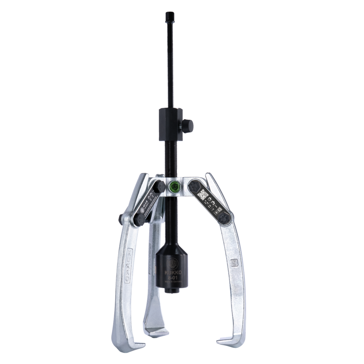 Kukko 42-5-B - 3-arm universal puller 180 x 200 mm with swivel puller legs and grease hydraulic spindle