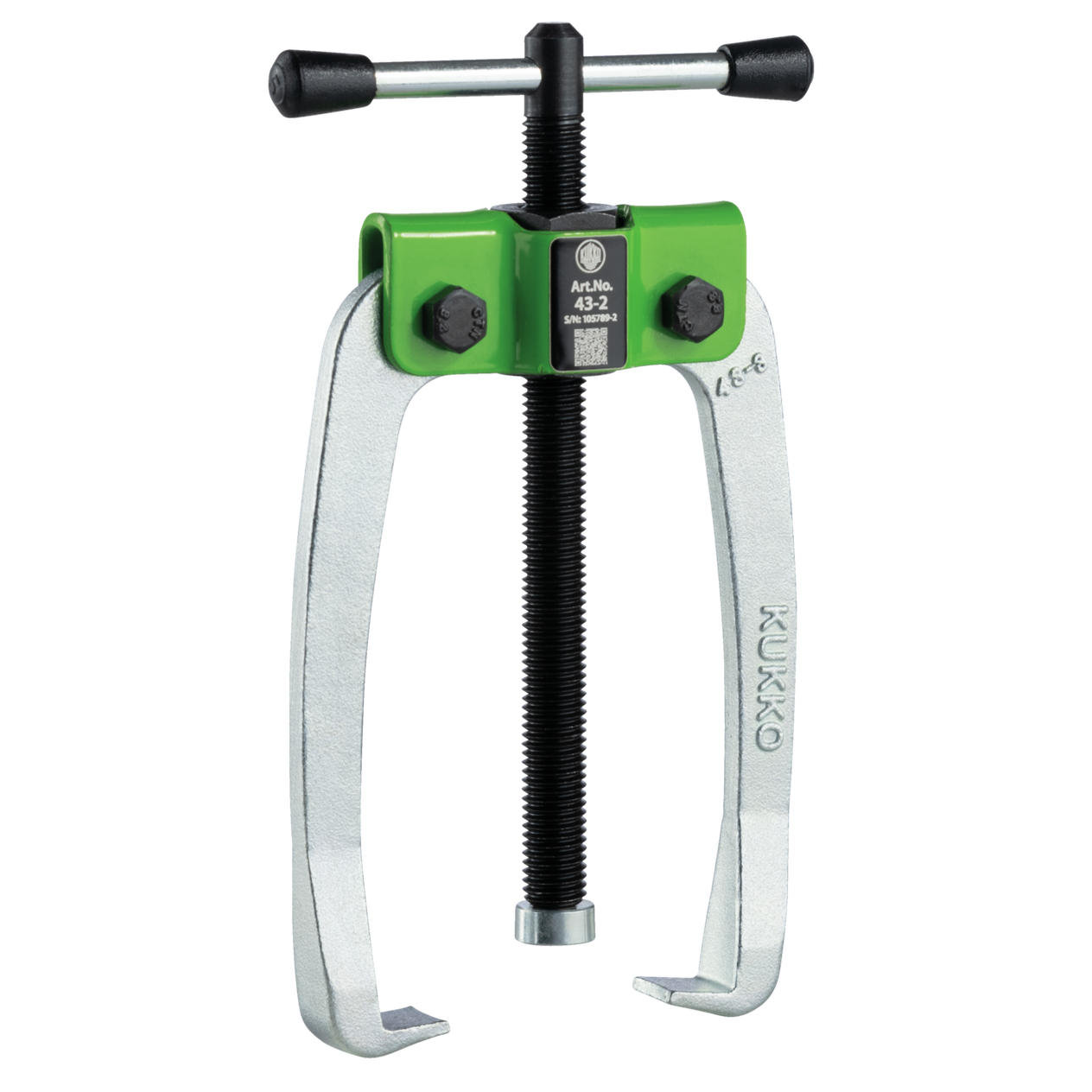 Kukko 43-1 - Handy, 2-arm small parts puller 60 x 50 mm with power-transmitting and self-centering puller legs