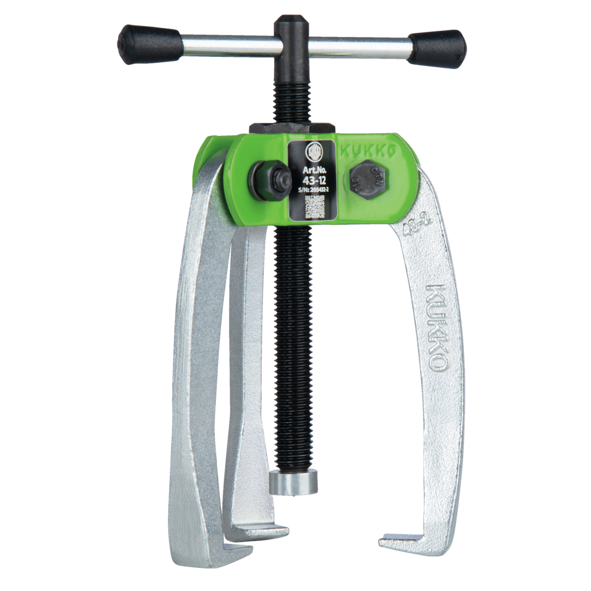 Kukko 43-12 - Handy, 3-arm small parts puller 70 x 70 mm with power-transmitting and self-centering puller legs