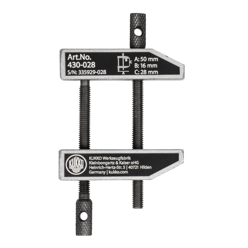 Kukko 430-070 - Parallel screw clamps 0 - 70 mm