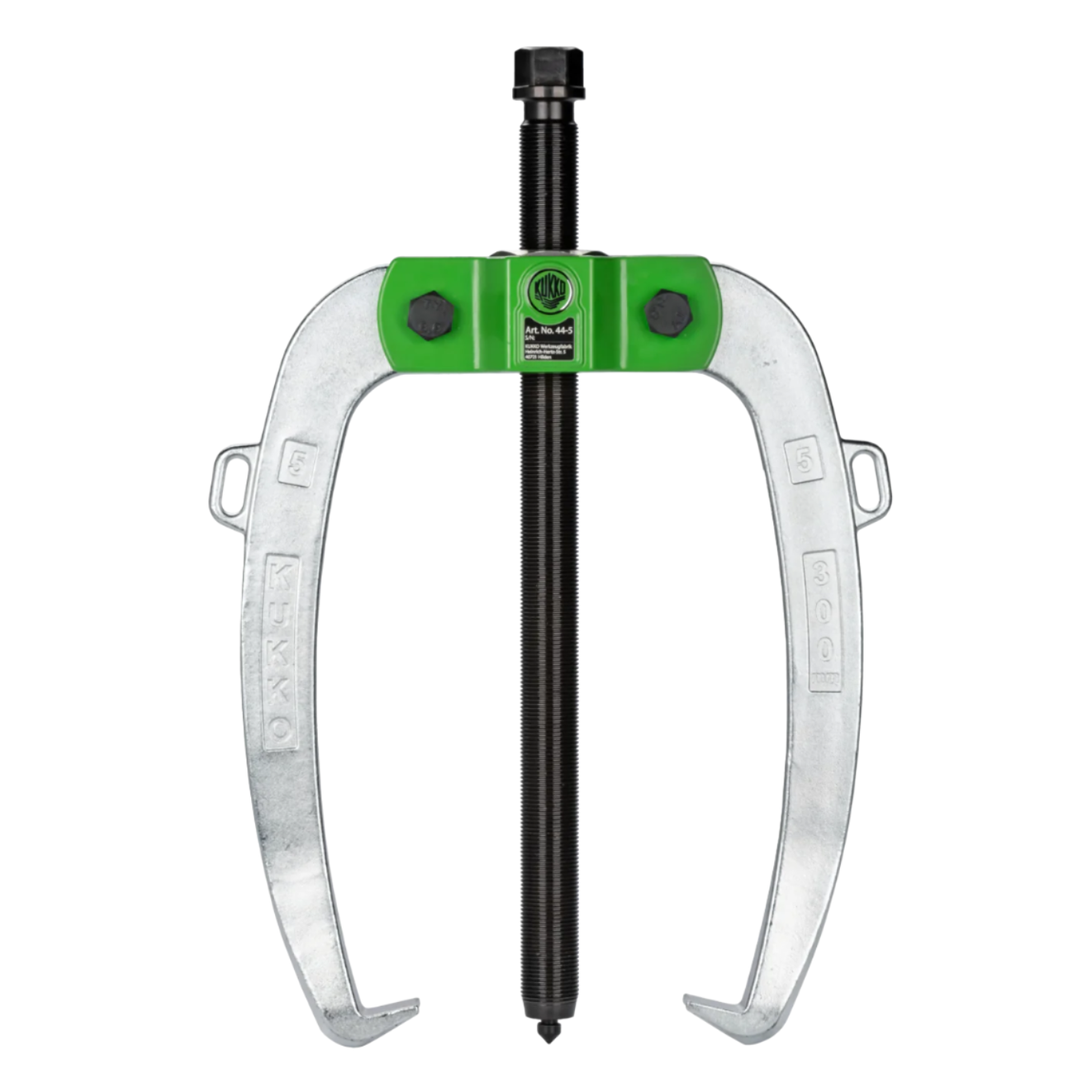 Kukko 44-5 | 2-Jaw Industrial Puller with Force-Amplifying, Self-Centering Jaws, up to 300 mm Spread, 250 mm Reach