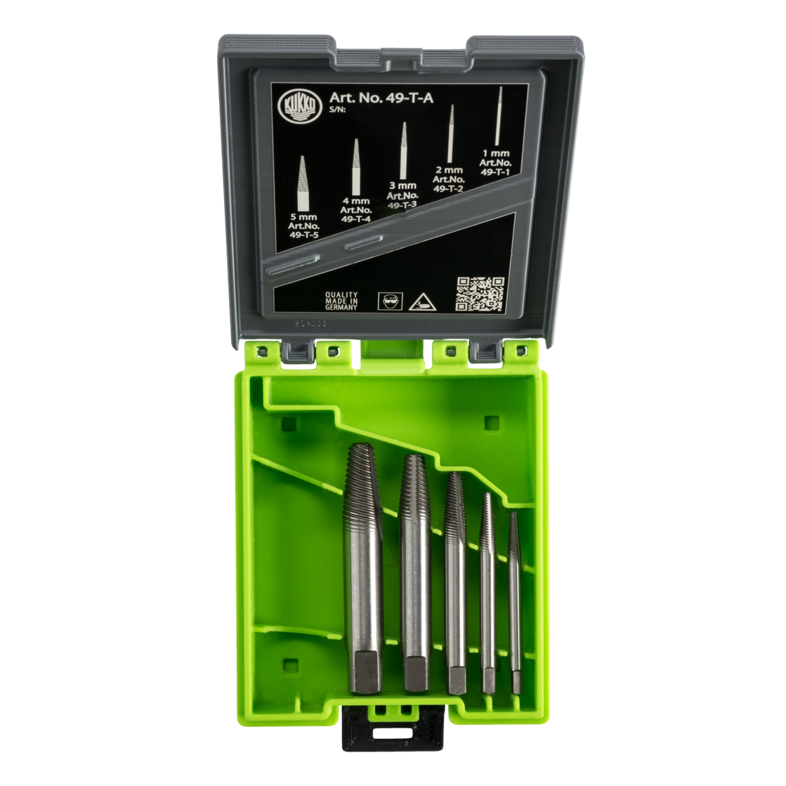 Kukko 49-T-A - Screw extractor set "Super Traction", for ¯ {8972}