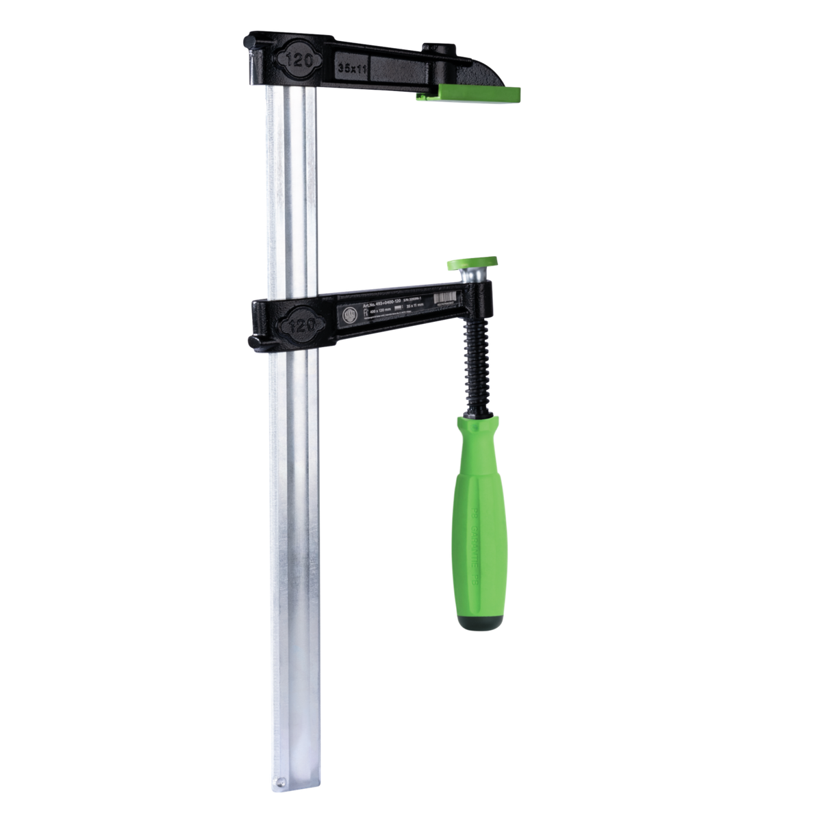 Kukko 493P0600-120 - Malleable cast iron screw jack VIRIDIS with 3K comfort grip 600 x 120 mm