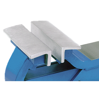 Kukko 550-150 - Vise jaws with magnetic strips, aluminum with prisms 150 mm