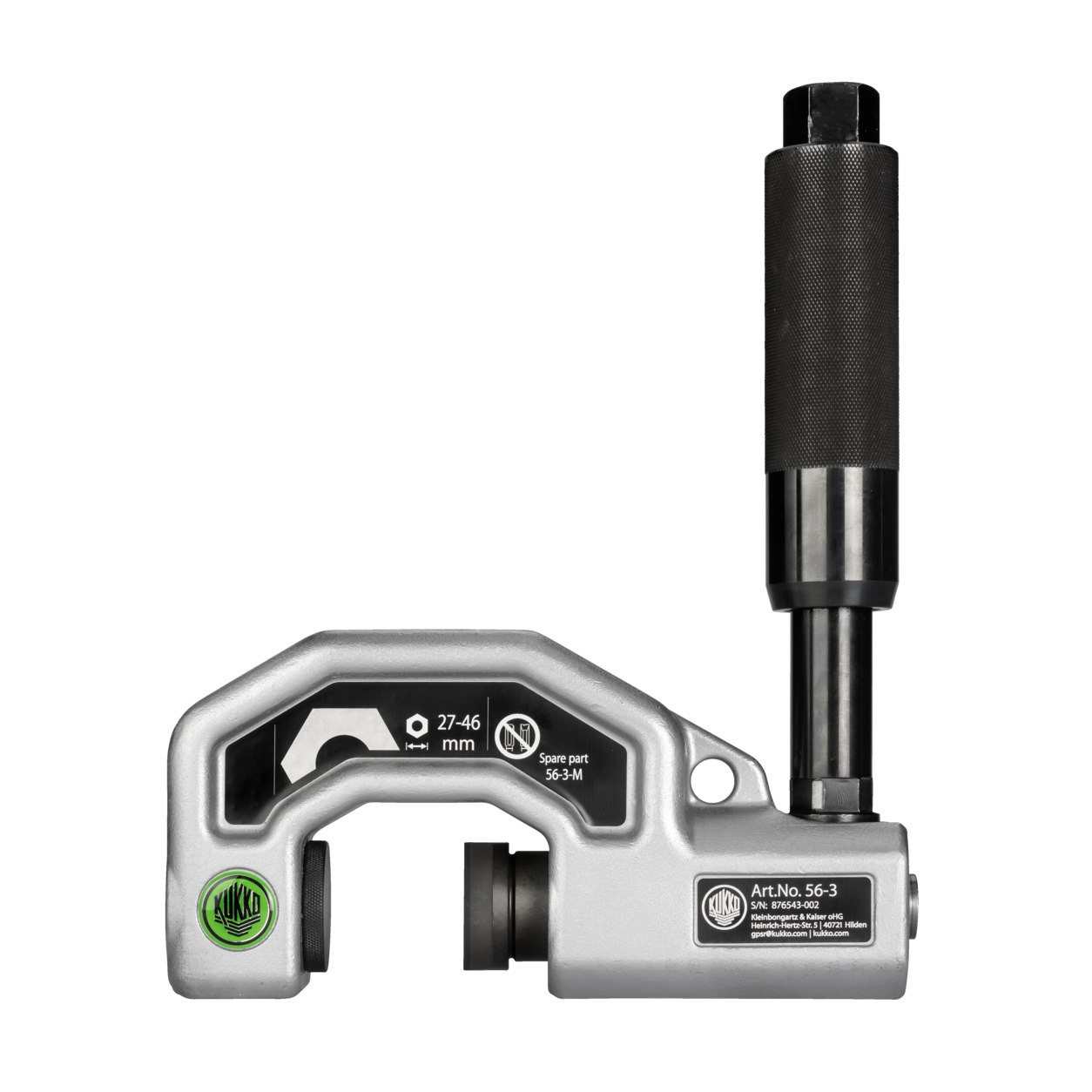 Kukko 56-3 - Single-segment, grease-hydraulic nut splitter Span 27-46 mm
