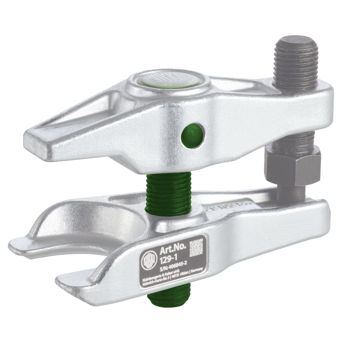Kukko 614048 - Center spindle with accessories for ball joint puller with lever translation series 129-1 129-1