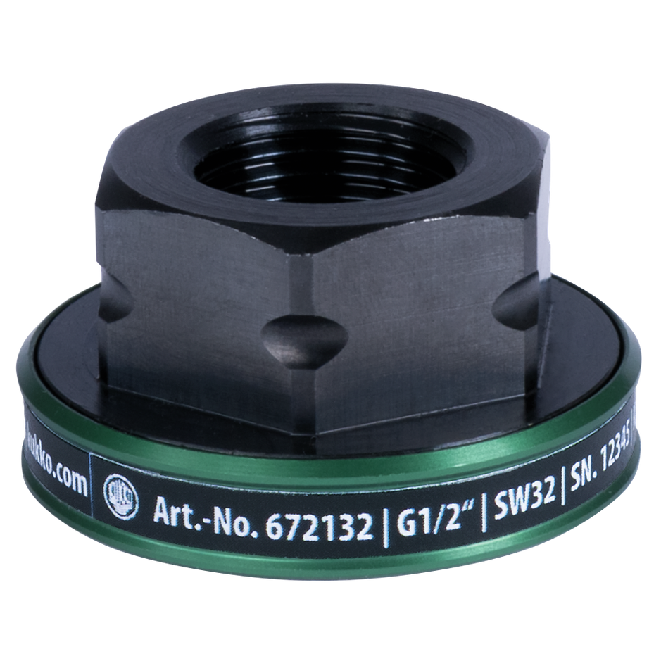 Kukko 673046 - Power nut with a diameter of 67 mm, key width of 46 mm, thread size of M30