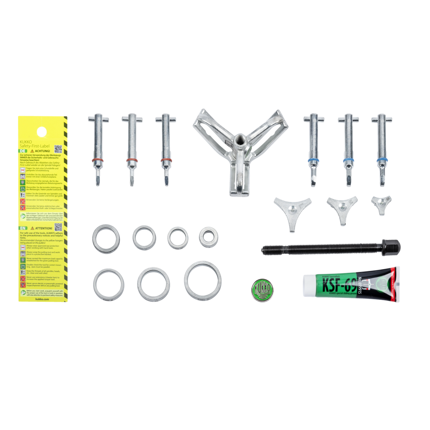 Kukko K-70-A | 18-piece ball bearing puller set "PULLPO" ø 10-30 mm