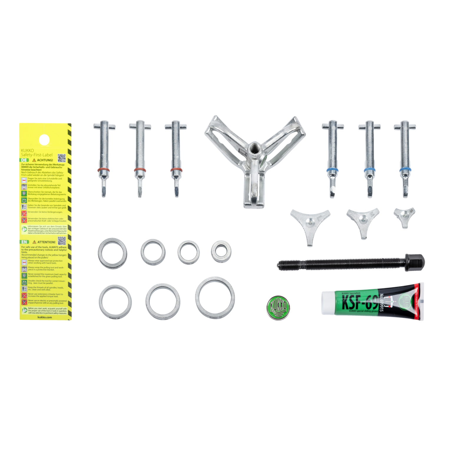 Kukko K-70-A | 18-piece ball bearing puller set "PULLPO" ø 10-30 mm