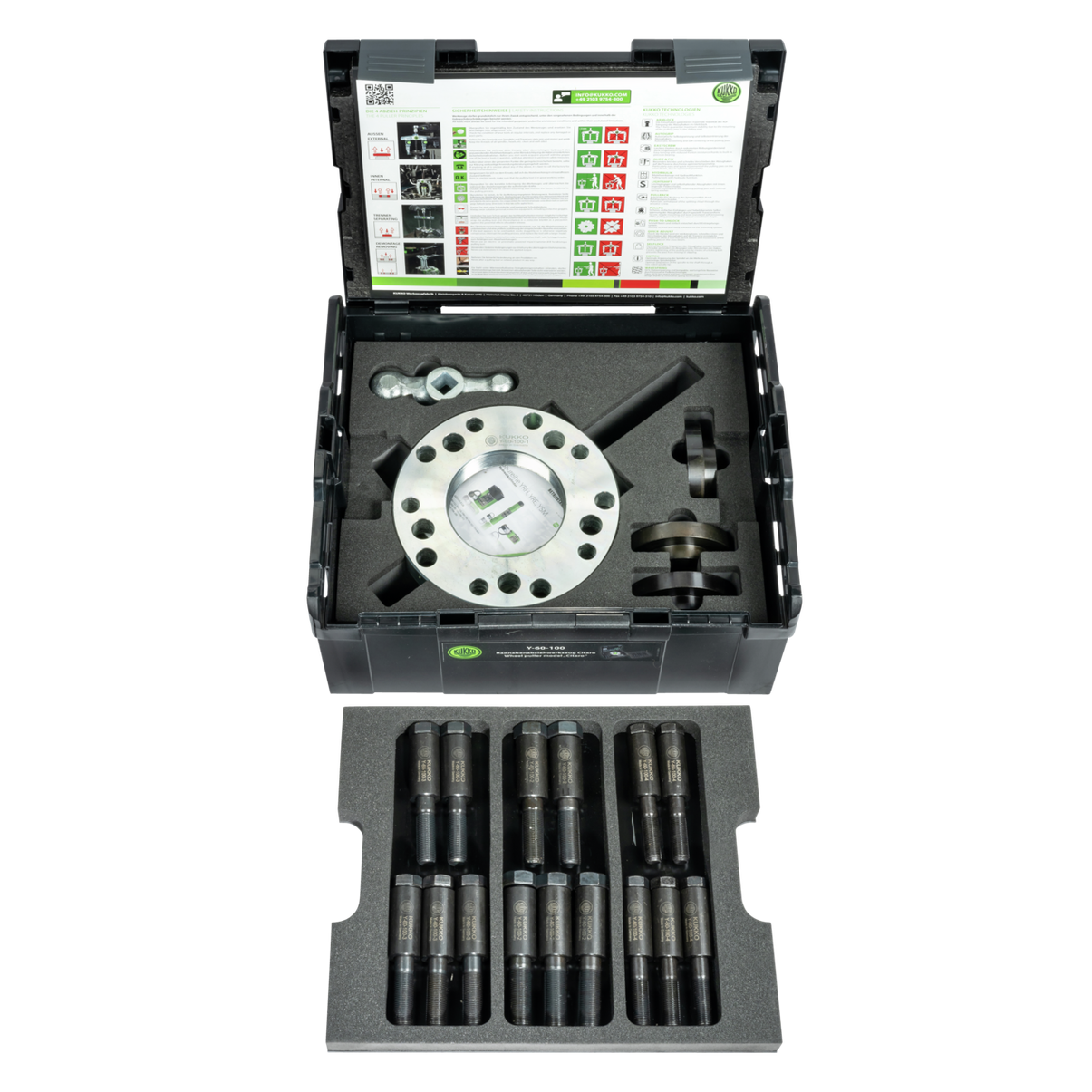 Kukko Y-60-200 - Hydraulic hub puller for trucks, buses, with max. 30 t tension force