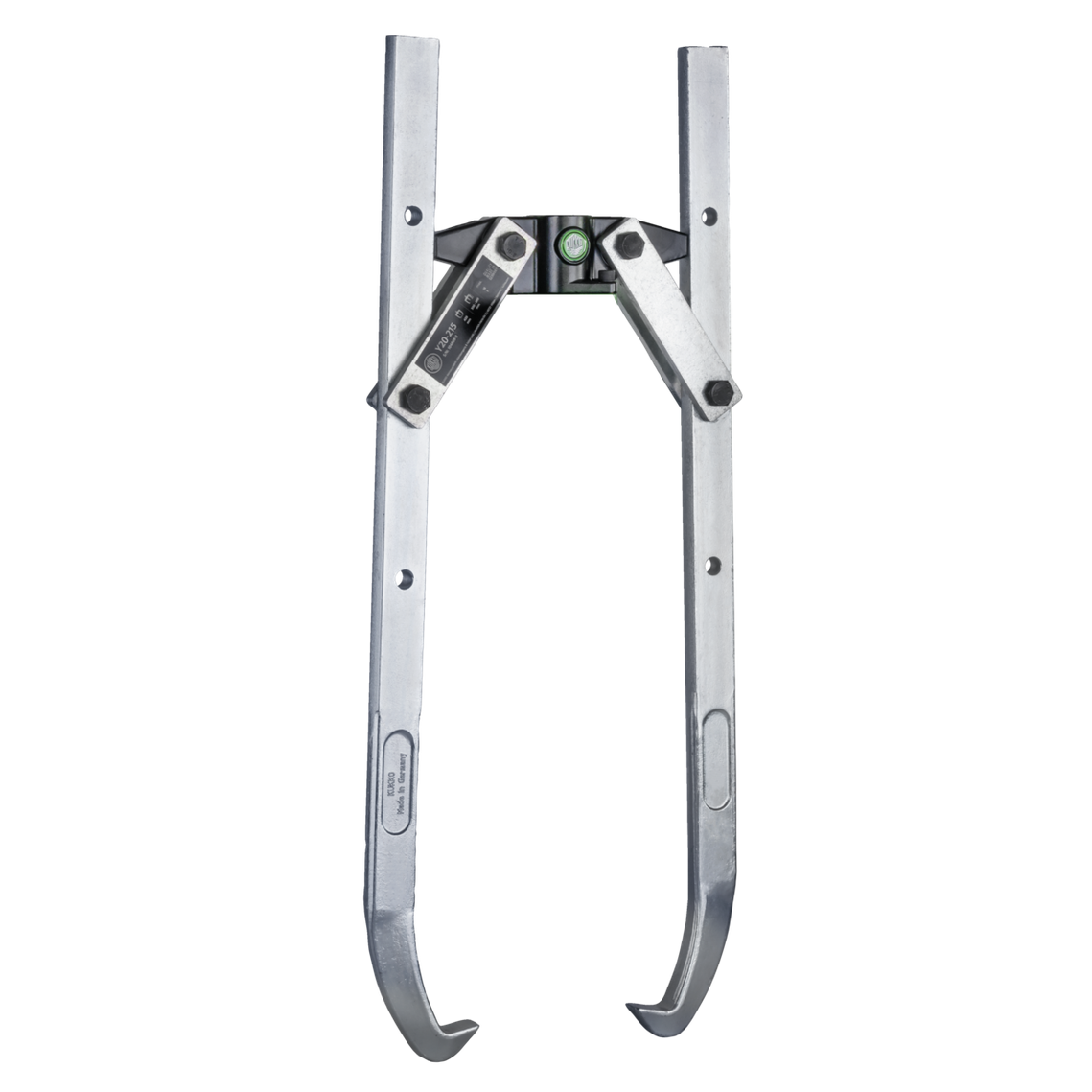 Kukko Y20-215 - 2-jaw puller with swiveling jaws, up to 420 mm spread, 600 mm reach depth without hydraulic hollow piston cylinder