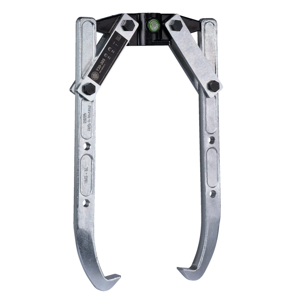 Kukko Y50-215 - 2-jaw puller with swiveling jaws, up to 1.000 mm spread, 1.200 mm reach depth without hydraulic hollow piston cylinder