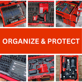 Milwaukee PACKOUT 2 & 3 Drawer Tool Box 48-22-8443 and 48-22-8442 - Kaizen Inserts