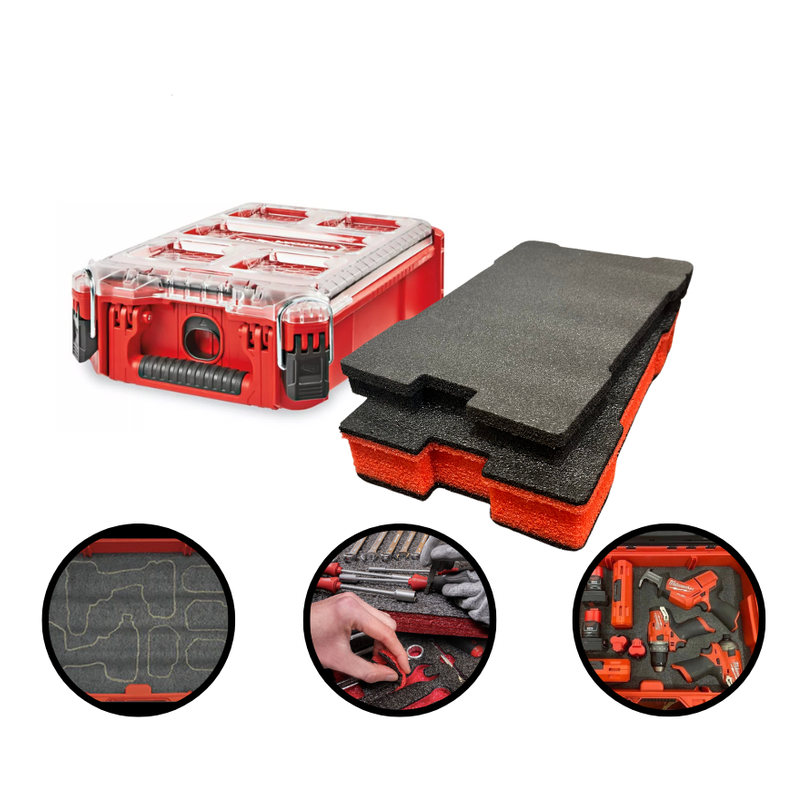 Milwaukee PACKOUT Compact Organizer 48-22-8435 - Kaizen Insert