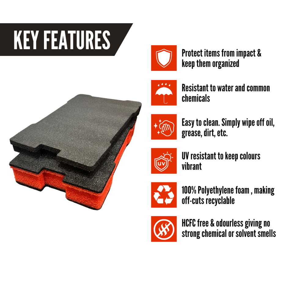 Milwaukee PACKOUT Compact Organizer 48-22-8435 - Kaizen Insert