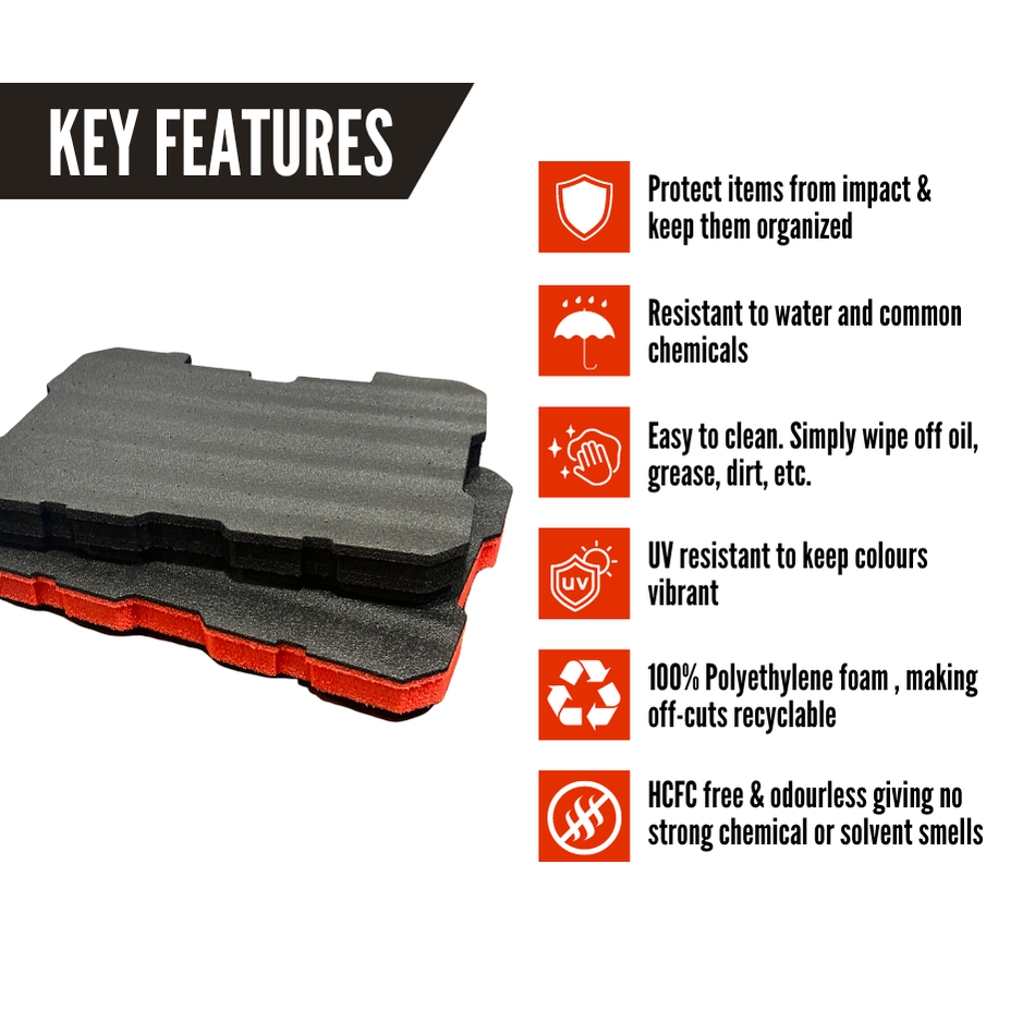 Milwaukee PACKOUT Large Tool box 48-22-8425 - Kaizen Insert