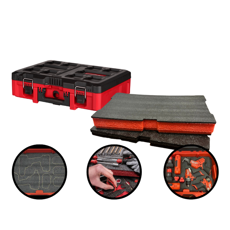 Milwaukee PACKOUT Tool case 48-22-8450 - Kaizen Inserts