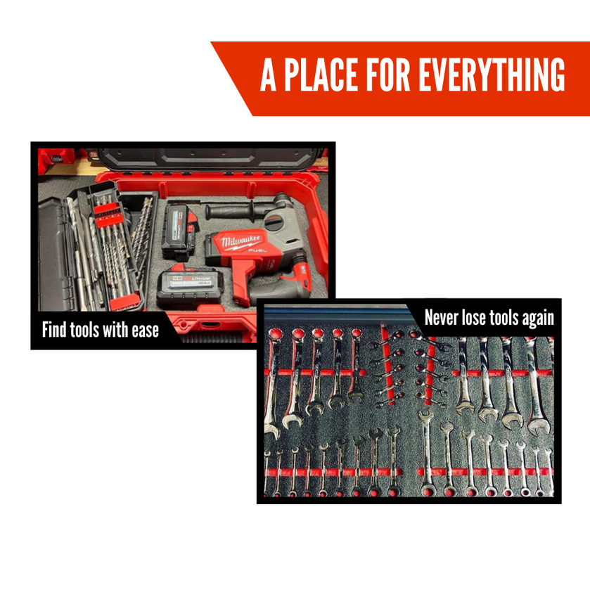 Milwaukee PACKOUT Tool case 48-22-8450 - Kaizen Inserts