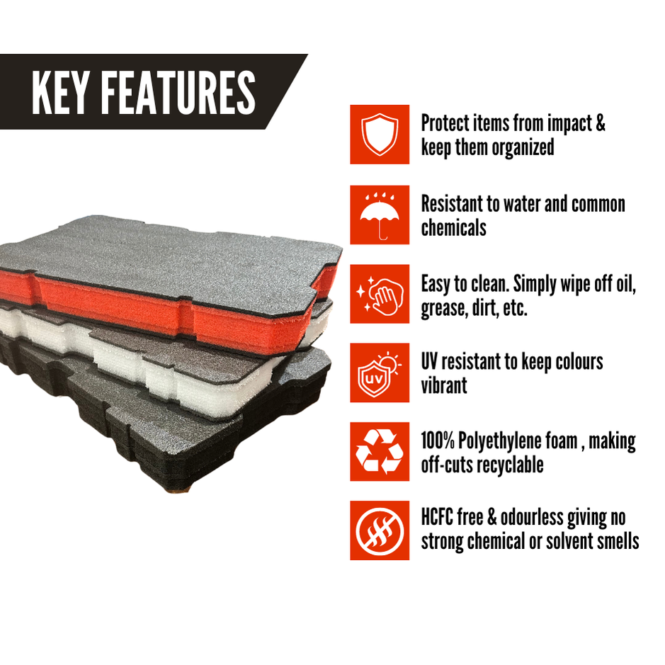Milwaukee PACKOUT Toolbox 48-22-8424- Kaizen Insert